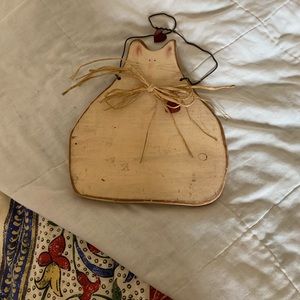 Hand carved wood cat plaque